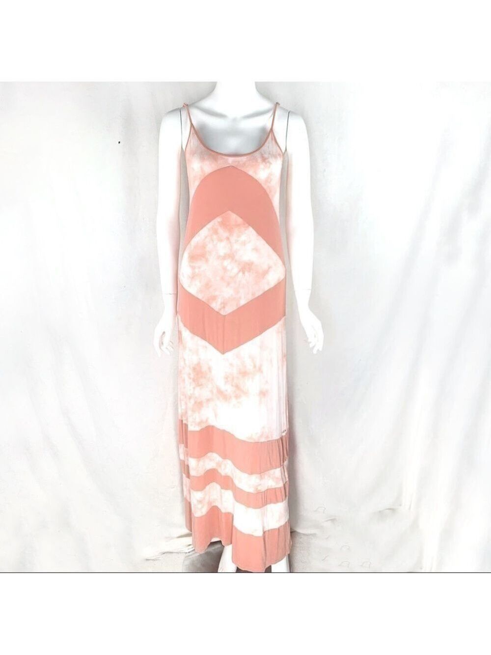 EUC-BEAUTIFUL Coral Ripcurl Summer Fun Maxi Dress